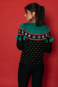 Christmas Tree Tassel Sweater