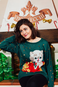 Kitty Present Sweater