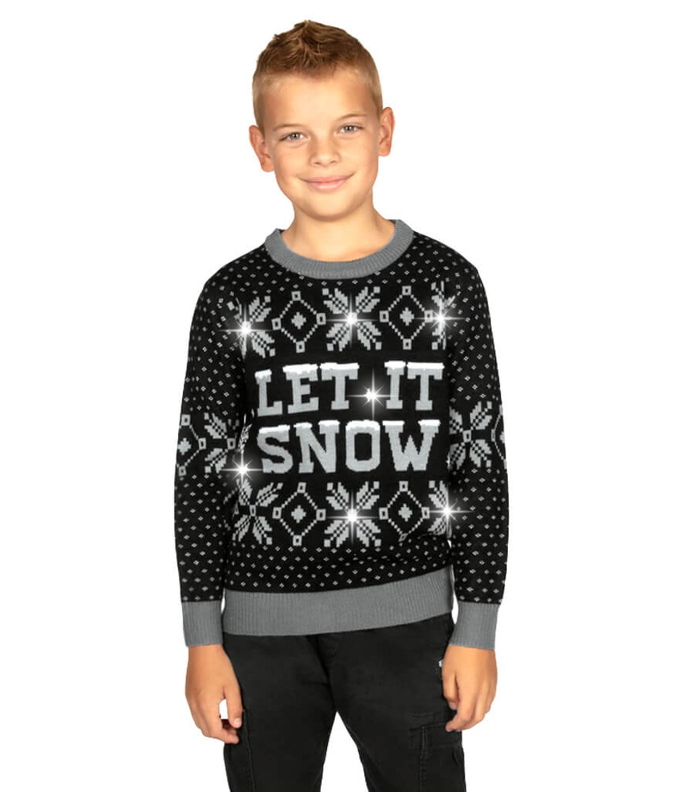 Boys Let It Snow LED Sweater